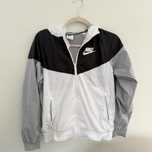 Boys Nike windbreaker jacket with hood